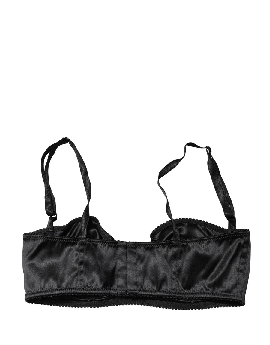 Dolce & Gabbana 6% Elastane balconette bra in black