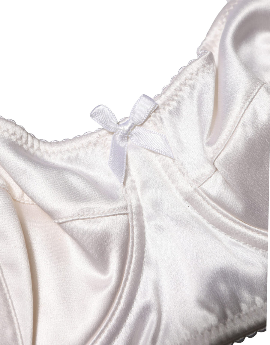 Dolce & Gabbana 94% Silk bra in white