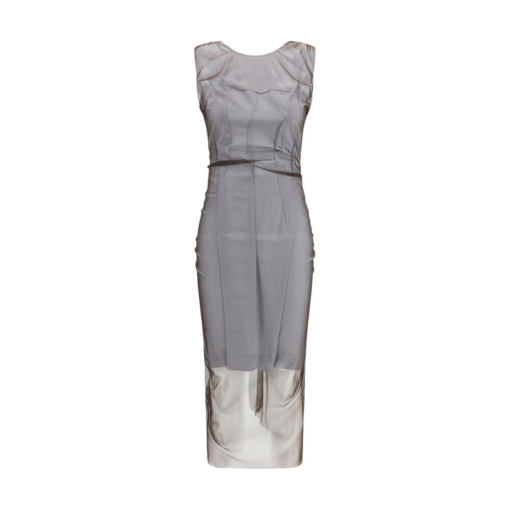 Maison Margiela 82% Polyamide dress in gray