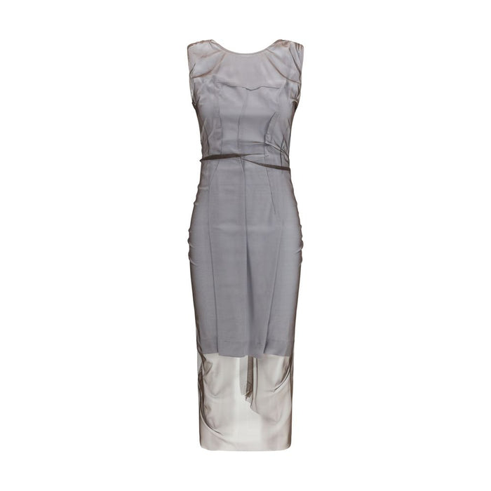 Maison Margiela 82% Polyamide dress in gray