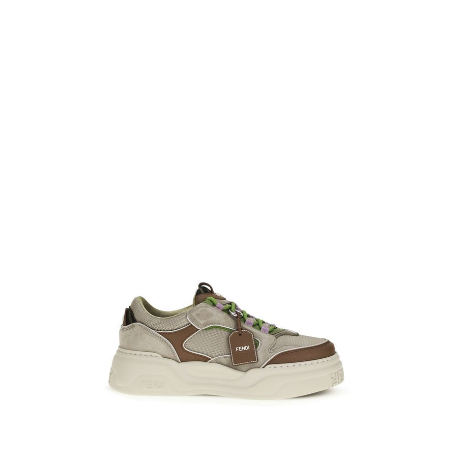 Fendi UPPER 100% Calf Leather Bos Taurus SOLE 100% Rubber sneaker in brown