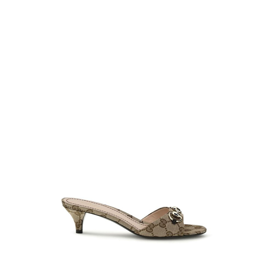 Gucci 100% Fabric slide in beige