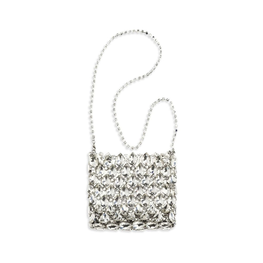 Self-Portrait 100% Polyester mini bag in silver