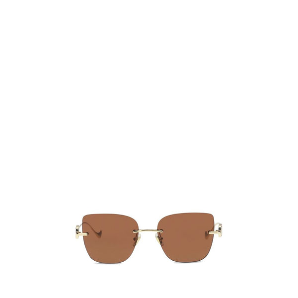 Valentino Garavani VAVG0033S002BB 100% Metal Metallic Metallised sunglasses in brown