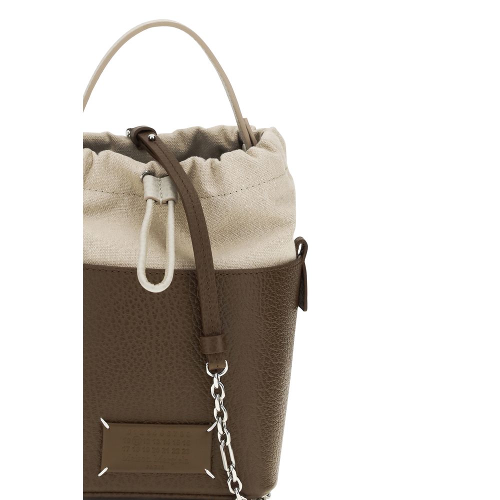 Maison Margiela 100% Calf Leather Bos Taurus bucket bag in brown — view 4