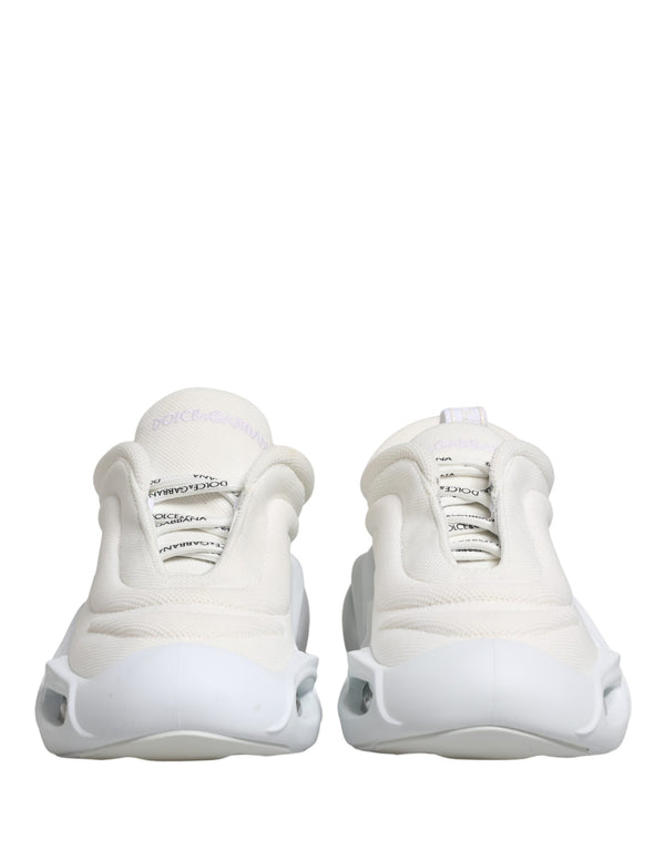 Dolce & Gabbana 80% Polyester 20% Viscose; Lining: 20% Elastane 20% Nylon 20% Polyurethane 20% Lamb 20% Calf sneaker in white