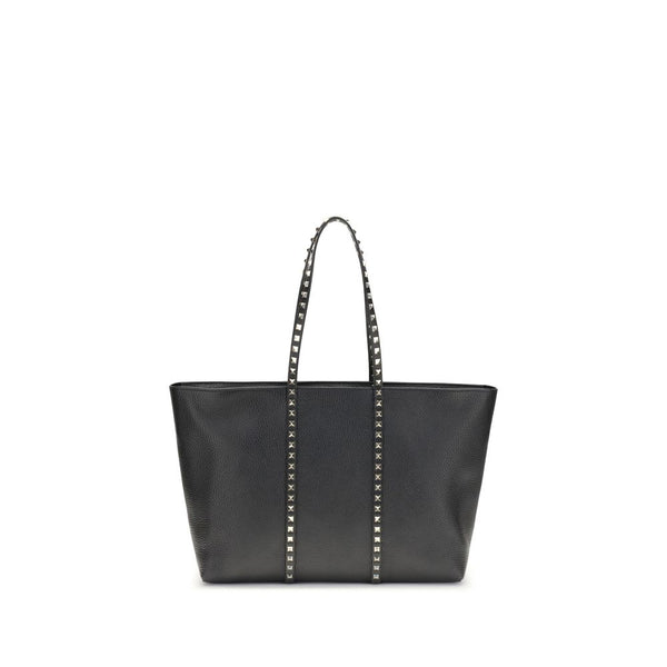 Valentino Garavani 100% Calf Leather Bos Taurus tote bag in black