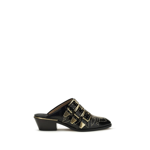 Chloé 100% Calf Leather Bos Taurus mule in black