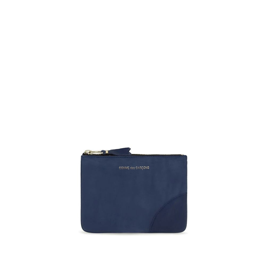 Comme des Garçons 100% Calf Leather Bos Taurus coin purse in navy
