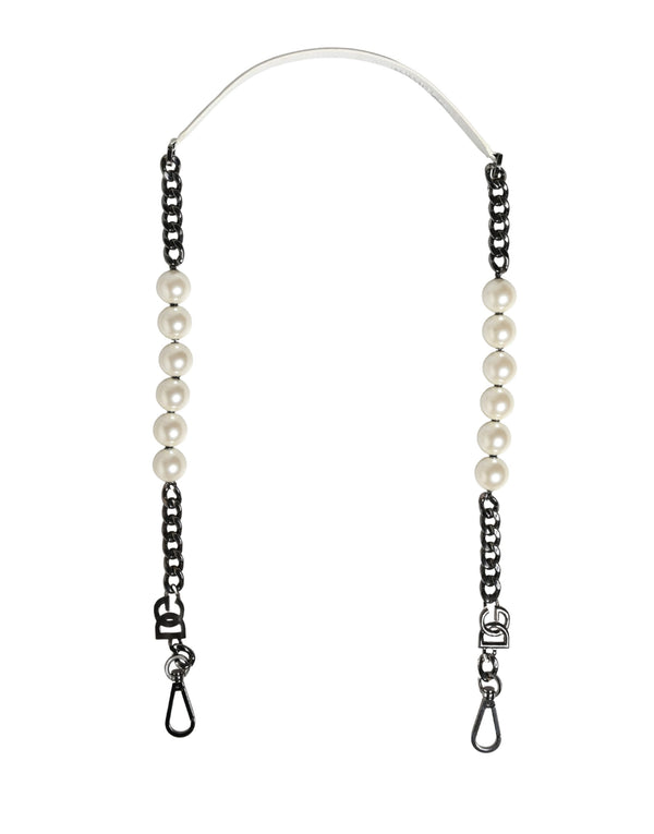 Dolce & Gabbana 35% Real Brass shoulder strap in white