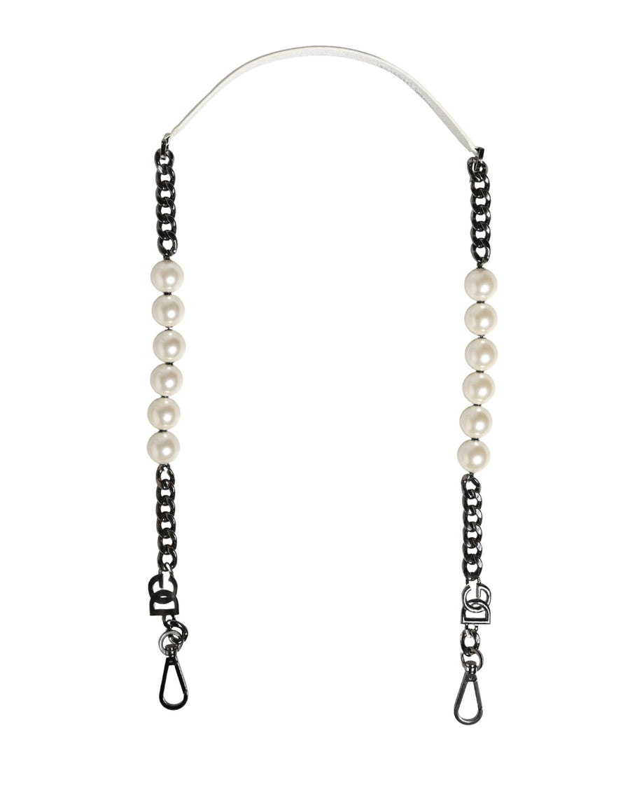 Dolce & Gabbana 35% Real Brass shoulder strap in white
