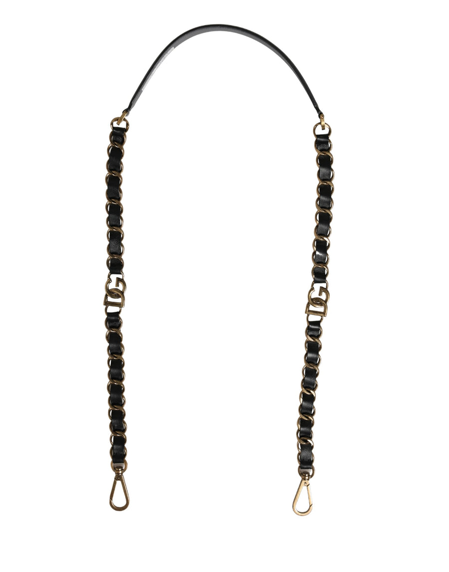 Dolce & Gabbana 35% Real Brass bag strap in black