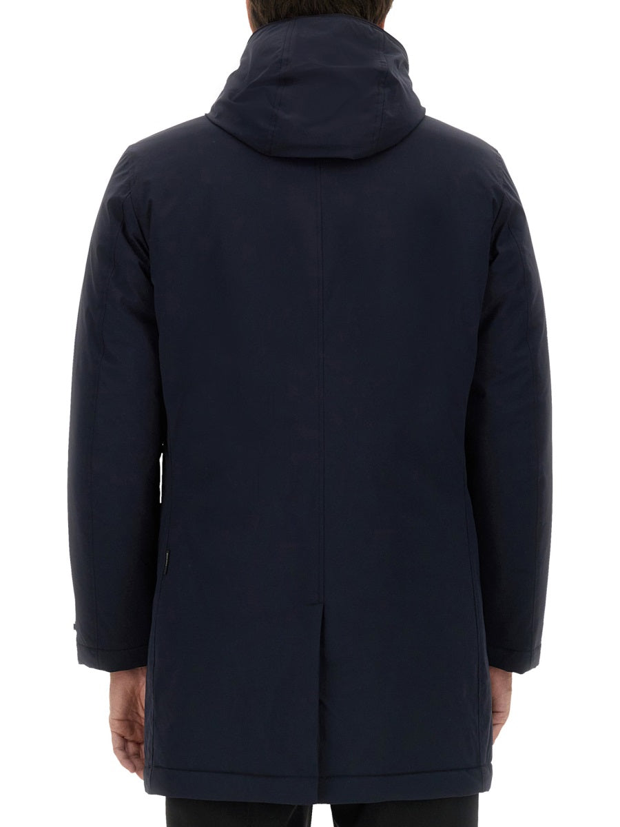 Blue Nylon 2-In-1 Jacket Polyester