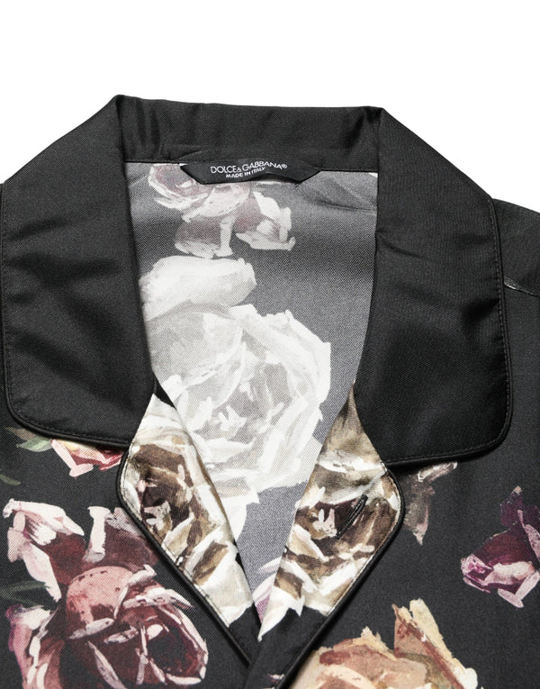 Dolce & Gabbana 100% Silk shirt in black