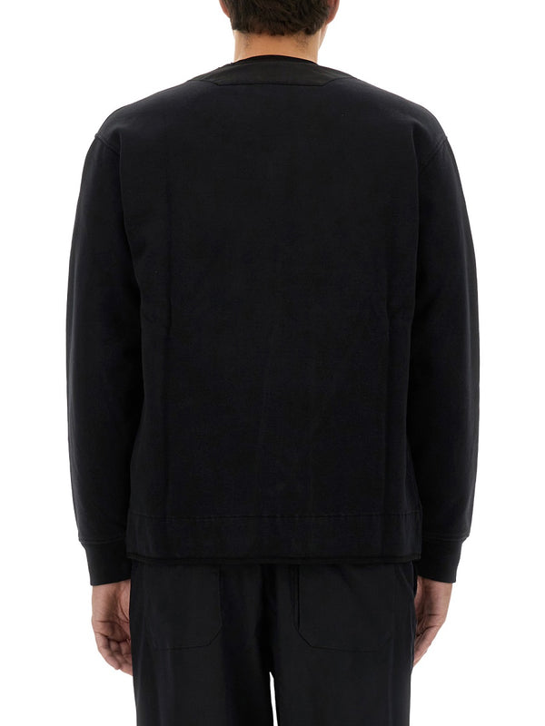 Zip Sweatshirt Black Cotton Sweatshirts