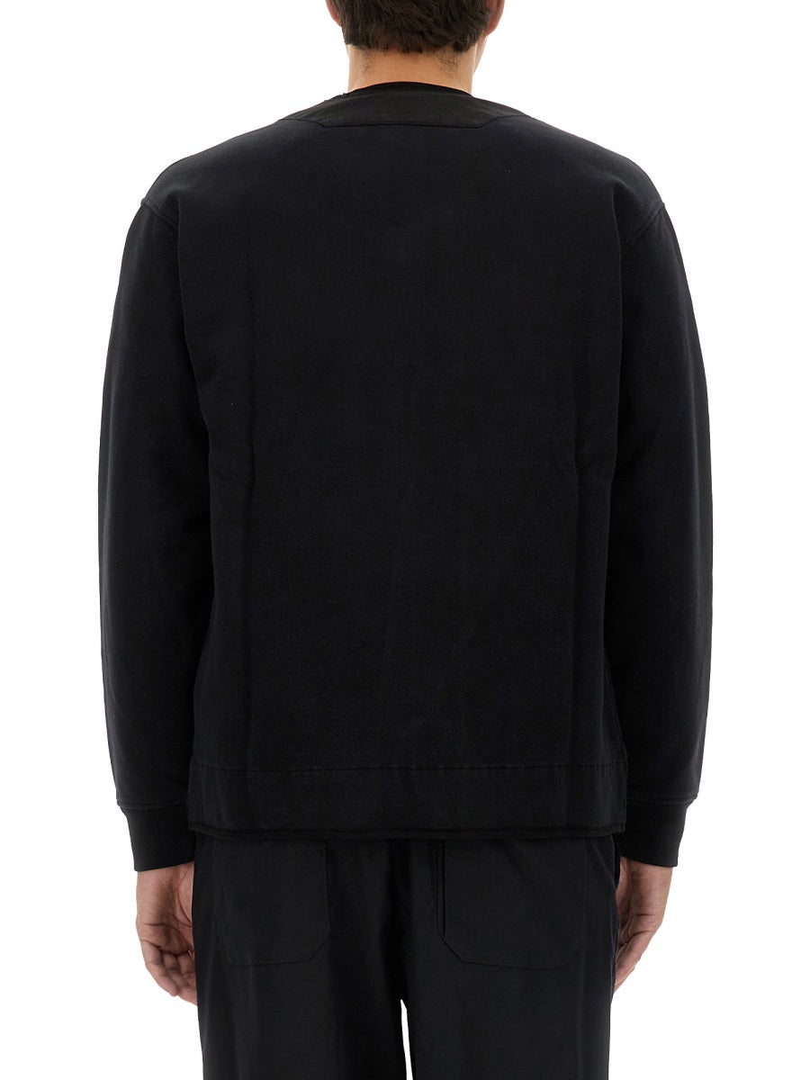 Zip Sweatshirt Black Cotton Sweatshirts