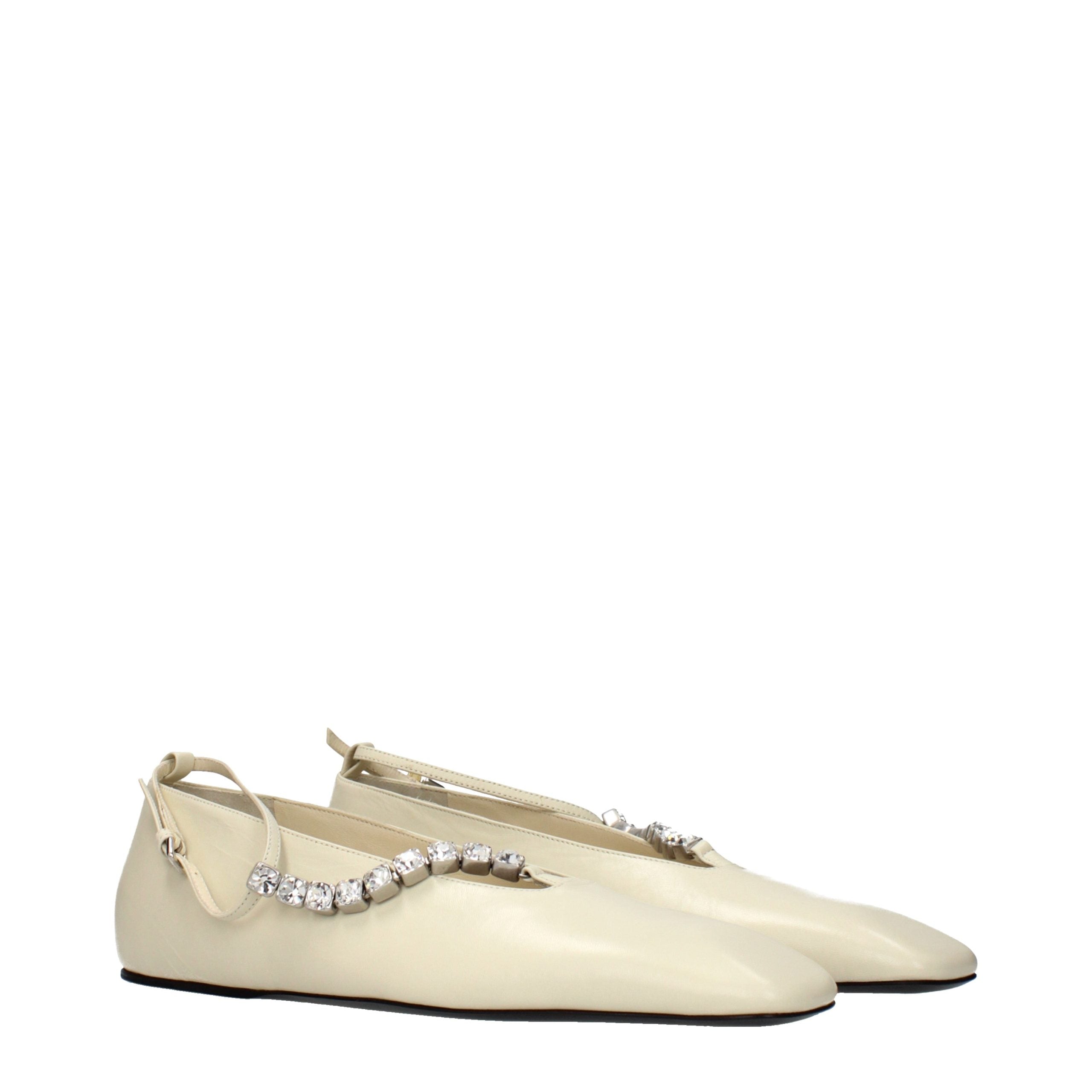 Jil Sander flat in beige — view 2