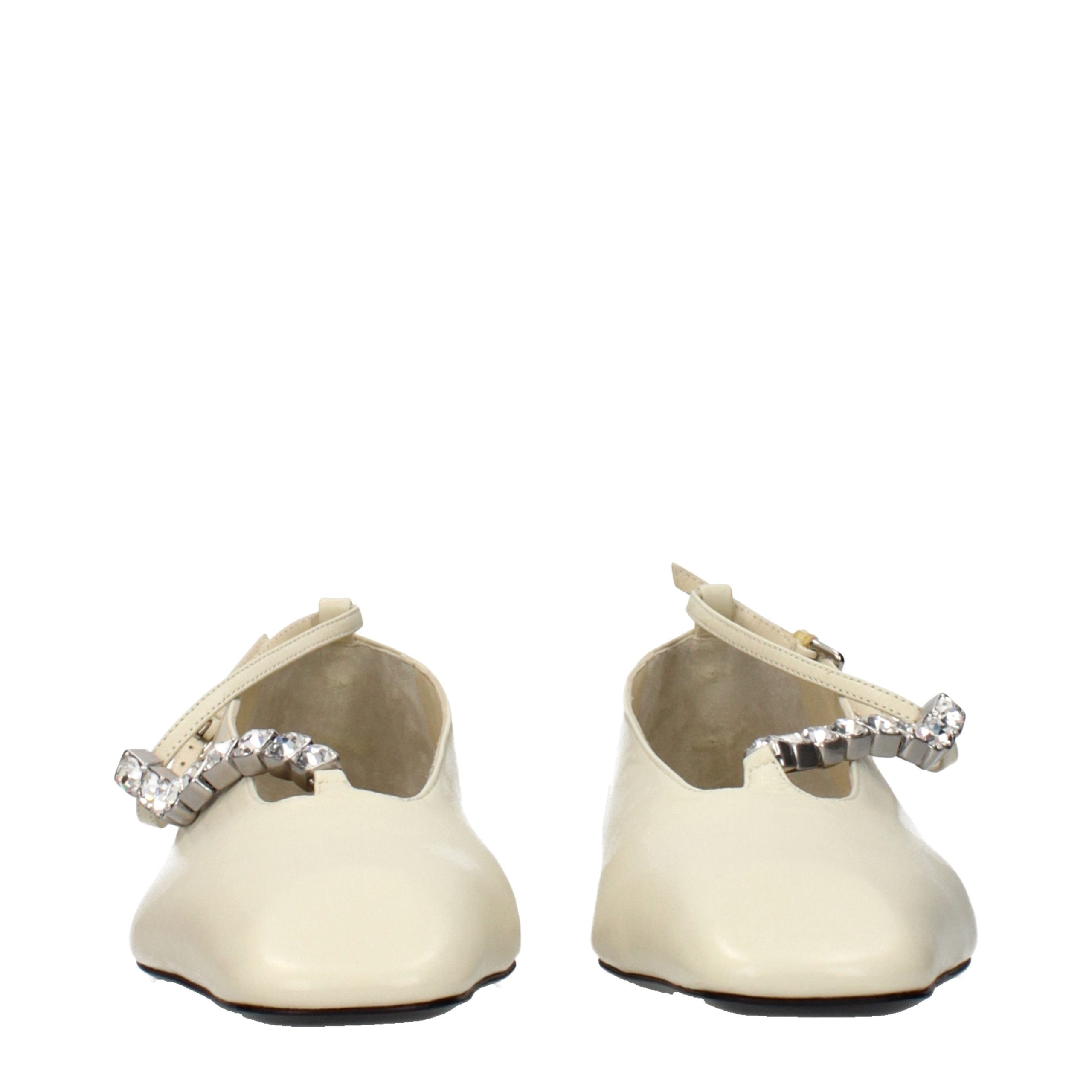 Jil Sander flat in beige — view 3