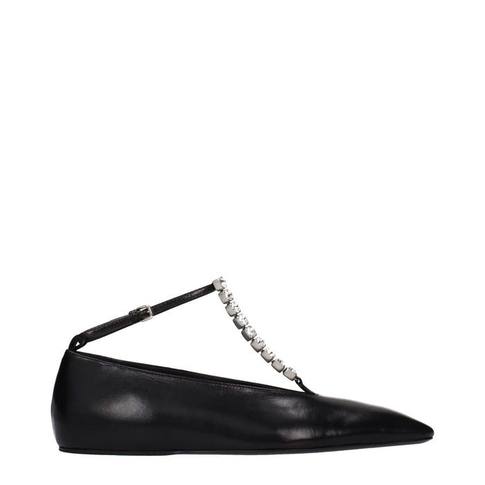 Jil Sander flat in black