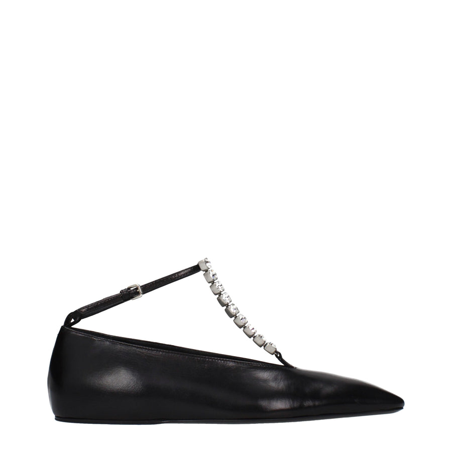 Jil Sander flat in black