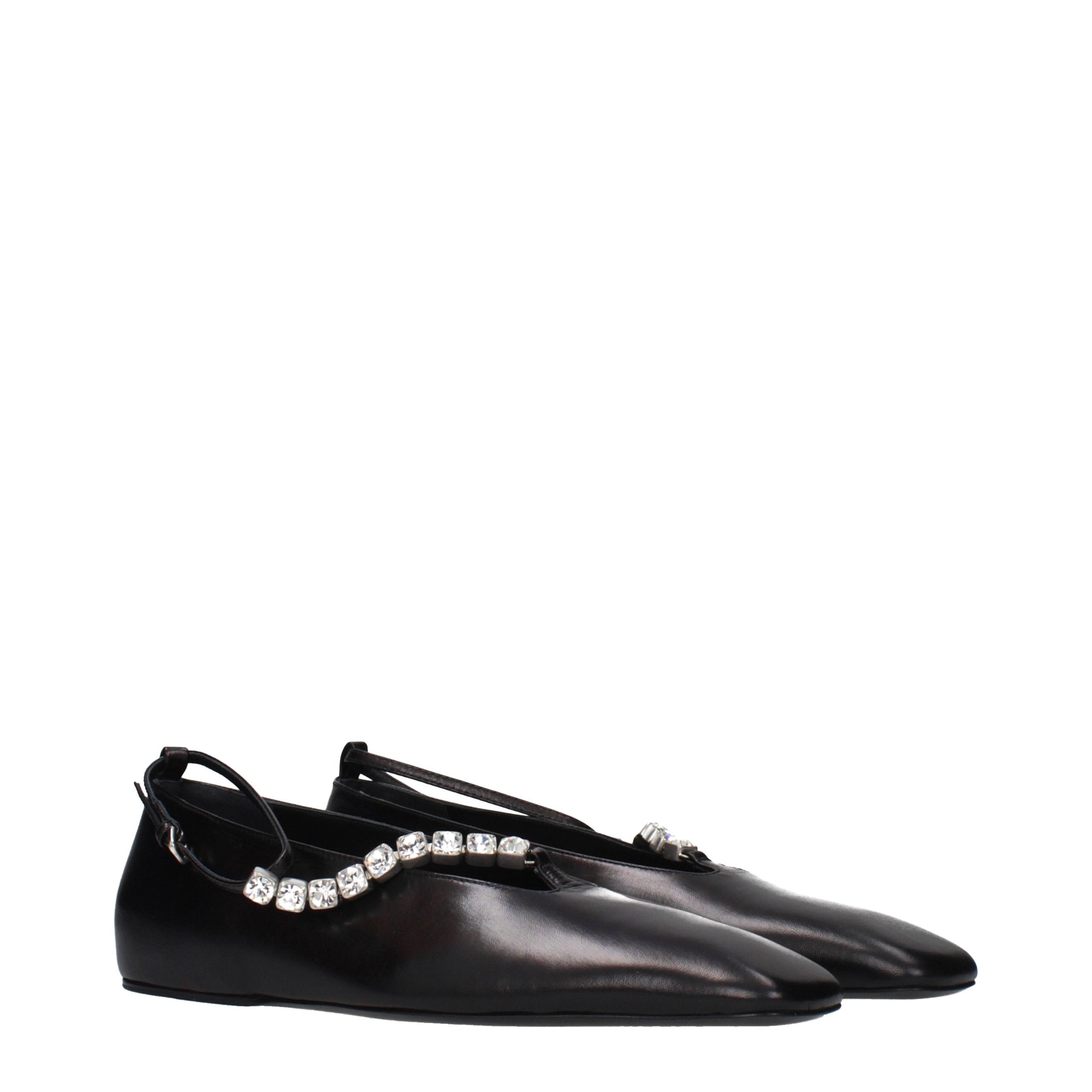 Jil Sander flat in black — view 2