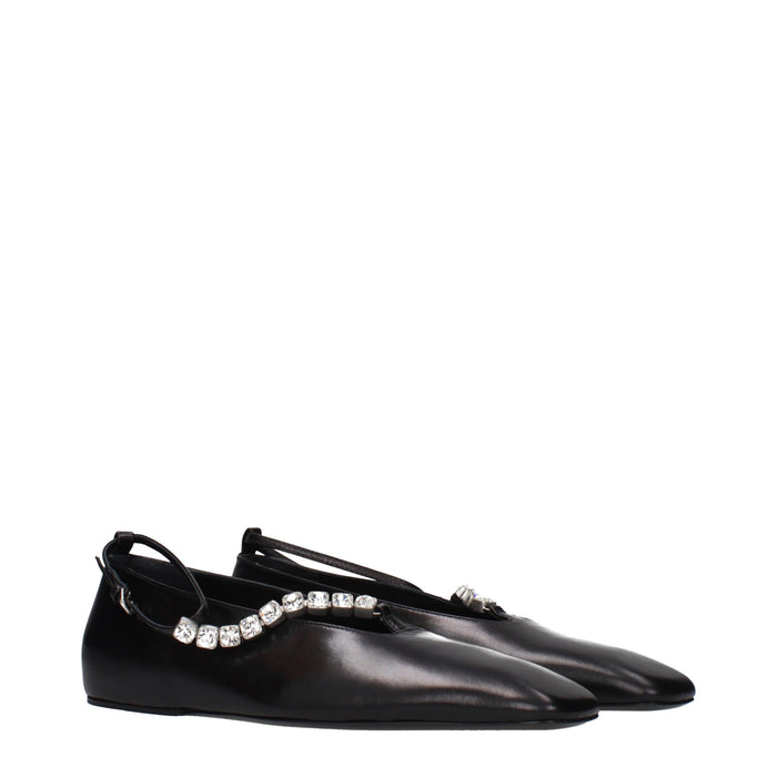 Jil Sander flat in black — view 2