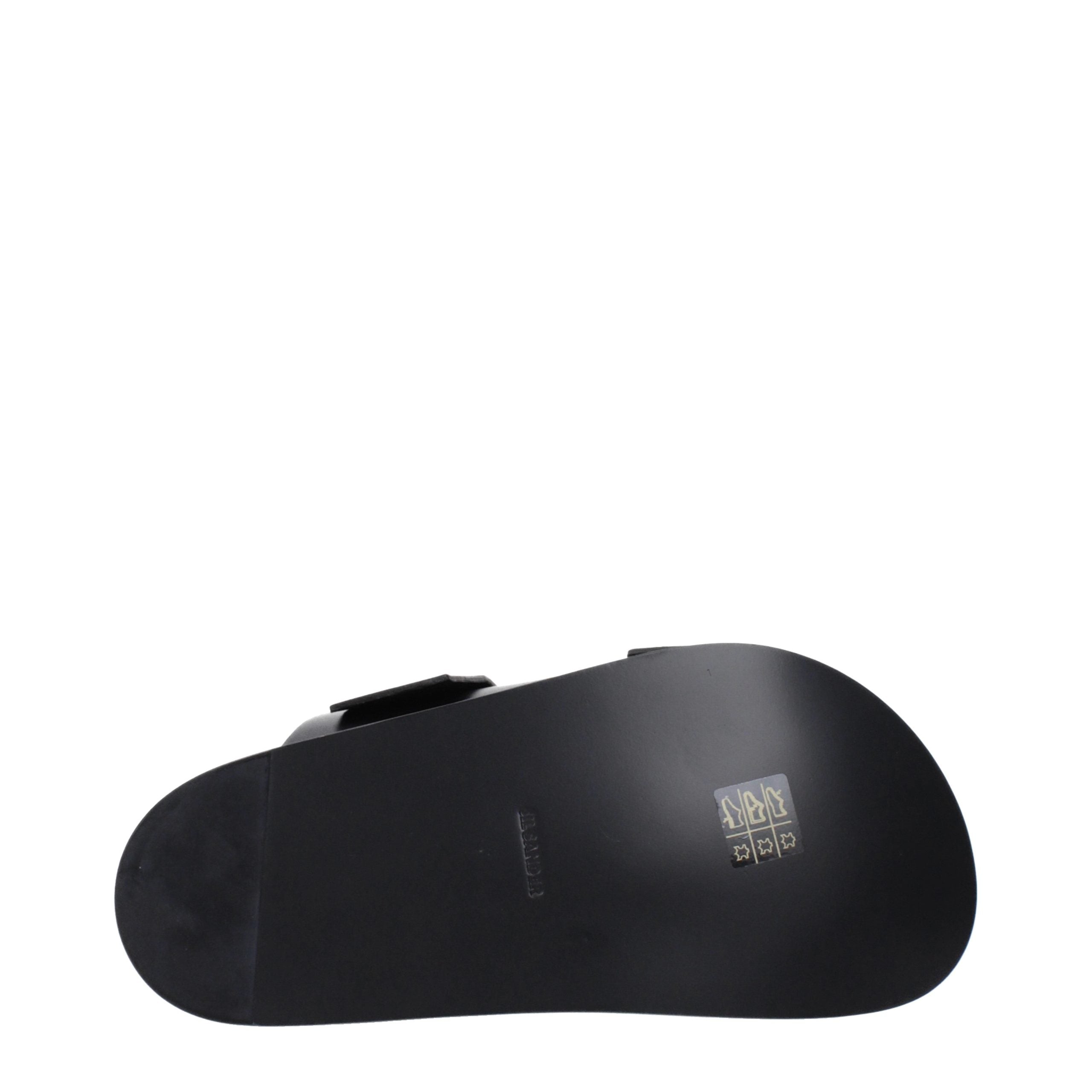 Jil Sander Leather slippers in black — view 5