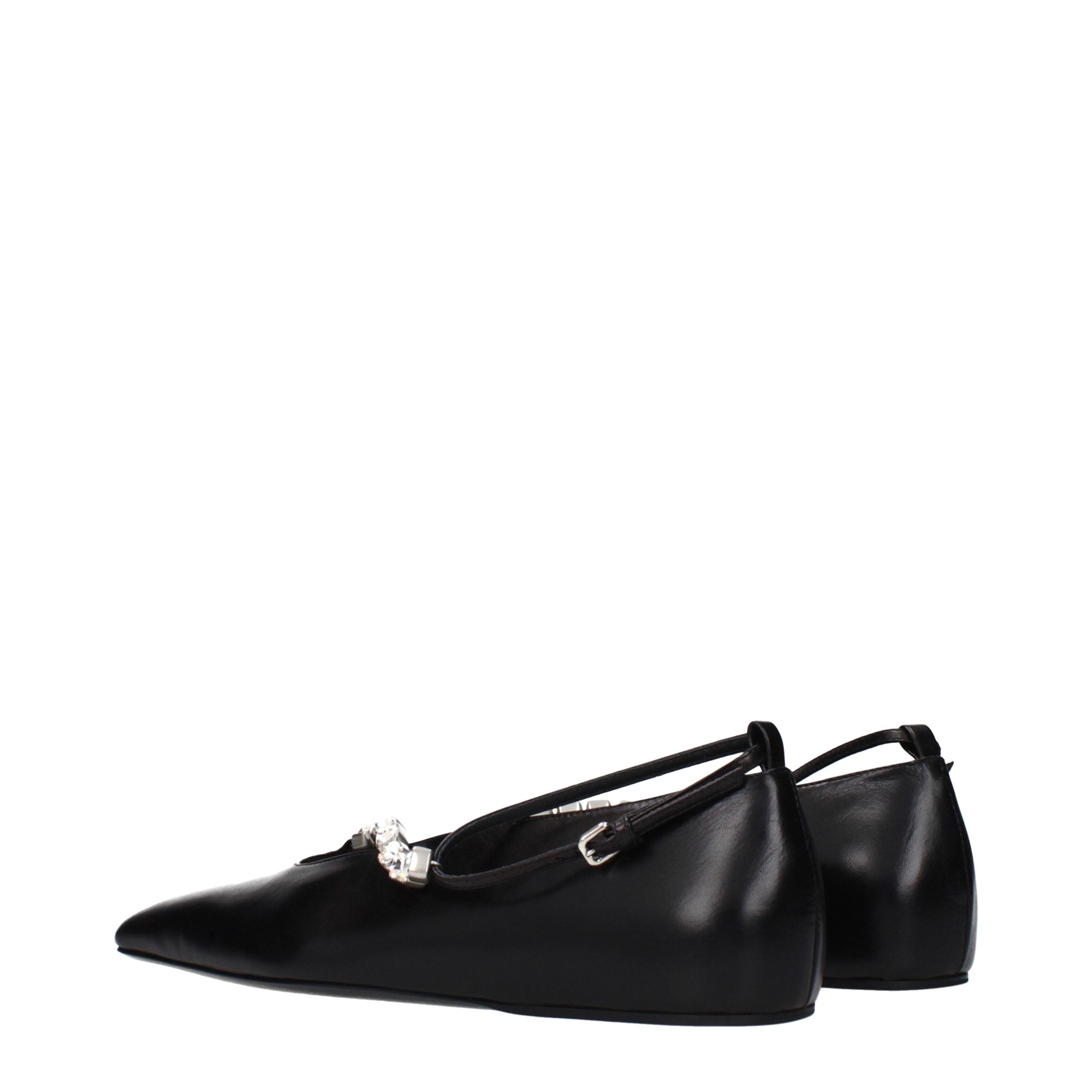 Jil Sander flat in black — view 4
