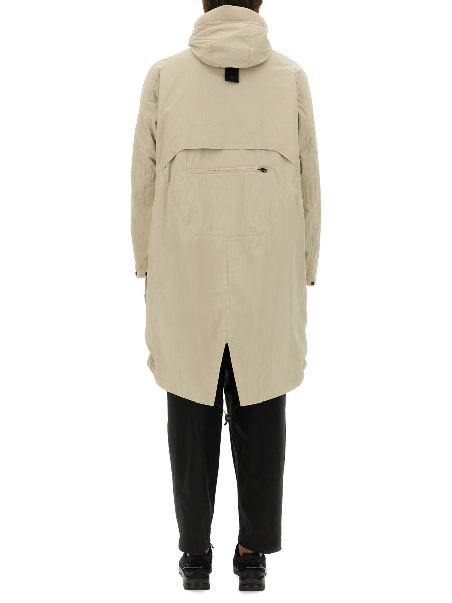Nylon Parka White Trench & Raincoats