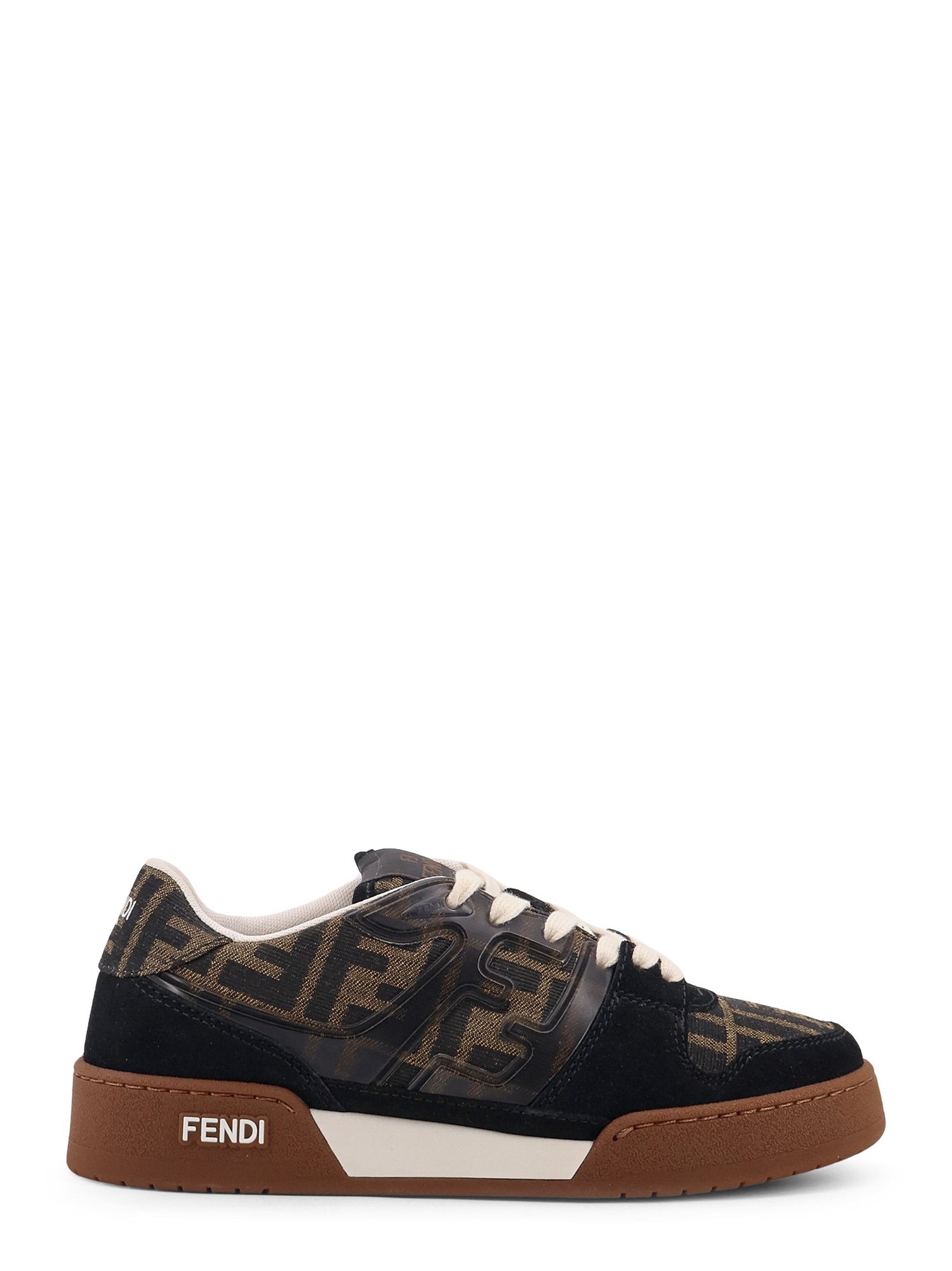 Fendi Sneakers Nero+tab.ner+bianc Suede