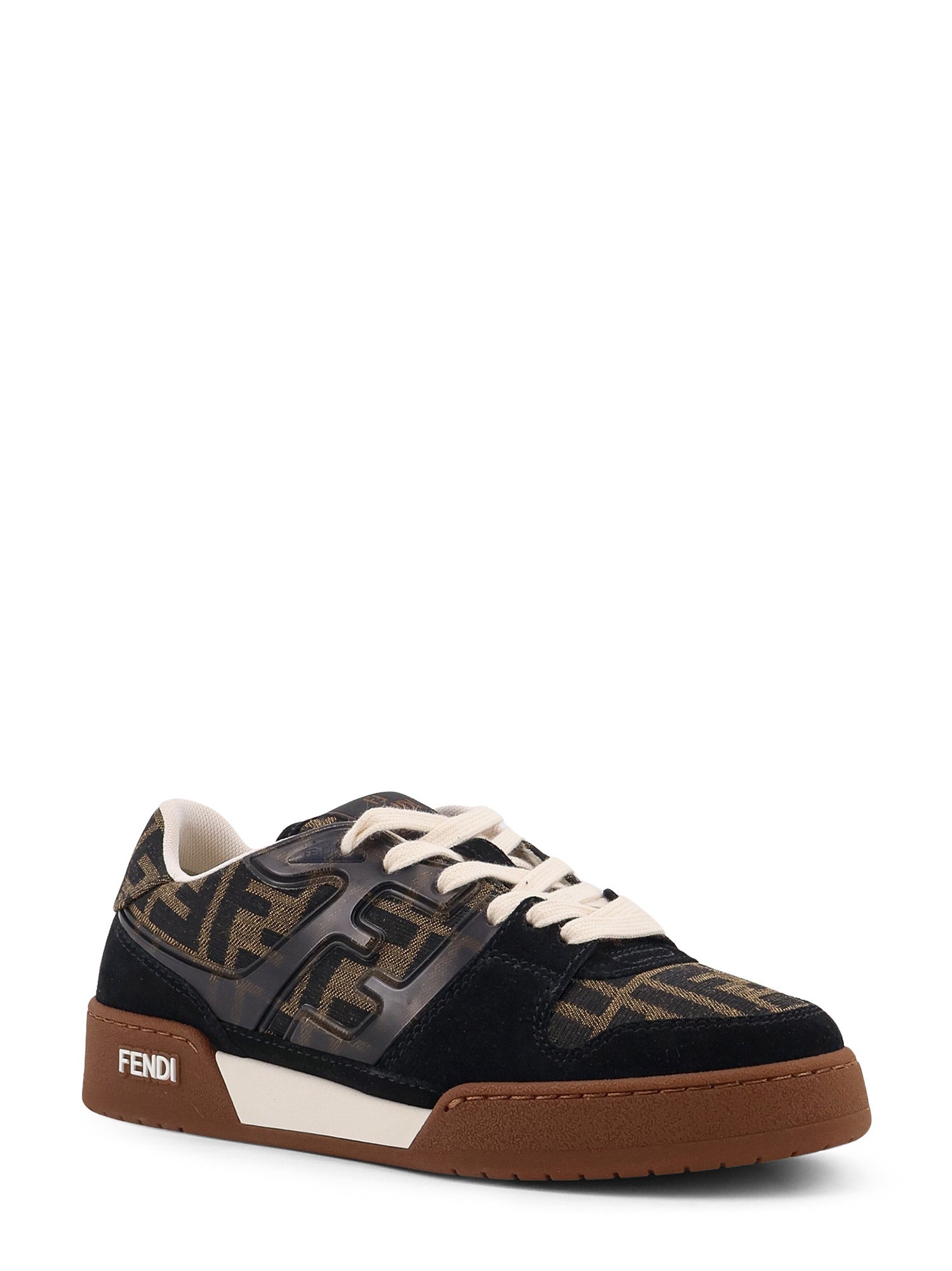 Fendi Sneakers Nero+tab.ner+bianc Suede