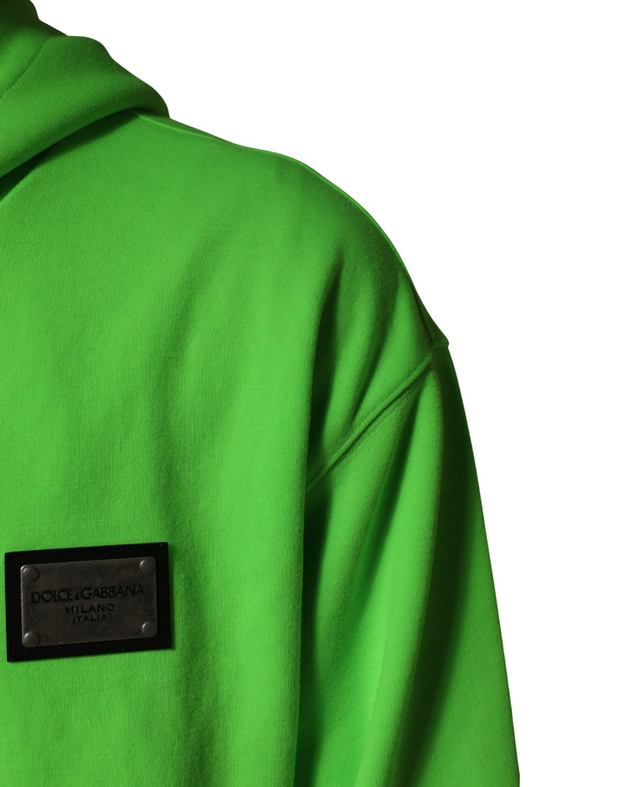 Dolce & Gabbana 100% Polyester hoodie in green