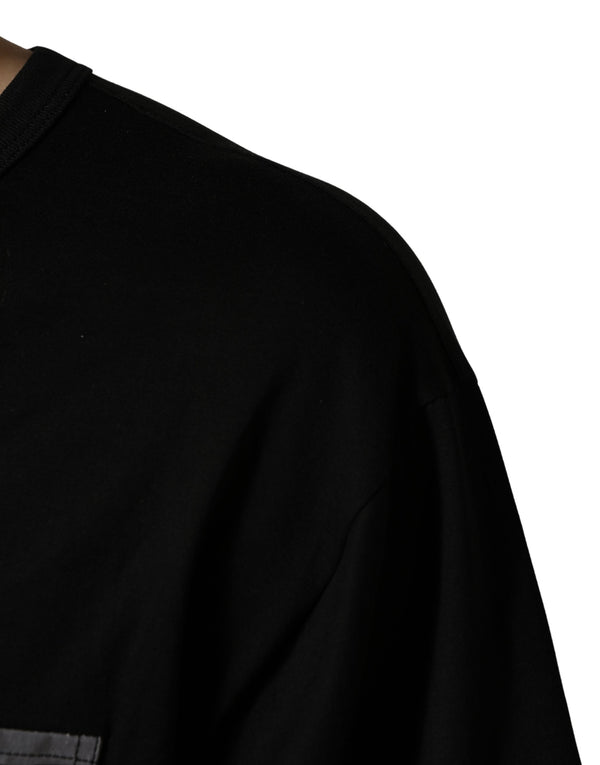 Dolce & Gabbana 85% Cotton 15% Polyester t-shirt in black