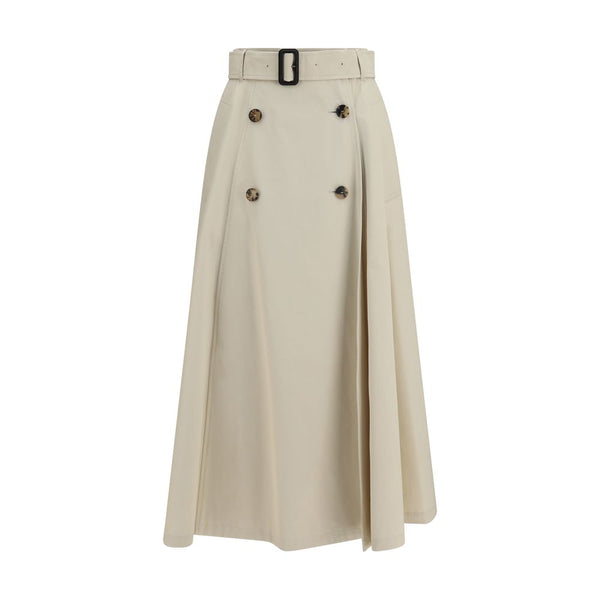 Burberry 100% Cotton skirt in beige