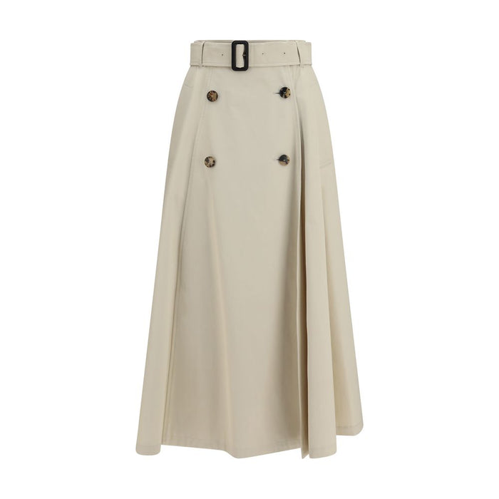 Burberry 100% Cotton skirt in beige
