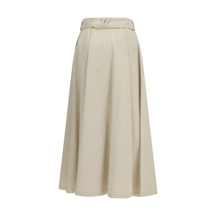 Burberry 100% Cotton skirt in beige — view 2