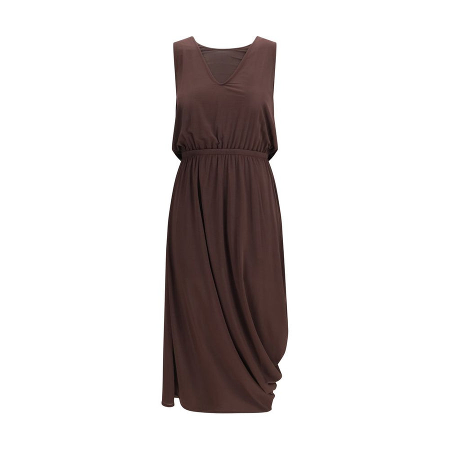 Lemaire 95% Viscose dress in brown