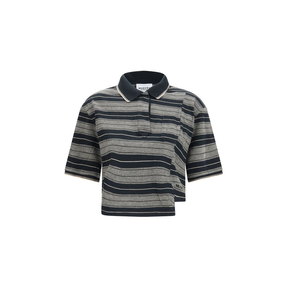 Marant Etoile 100% Cotton polo in black