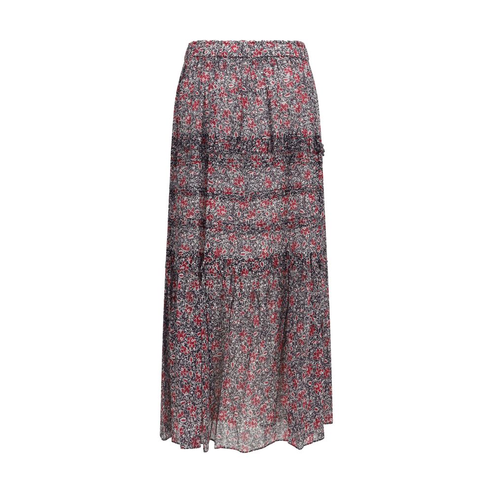 Marant Etoile 100% Cotton skirt in purple — view 2
