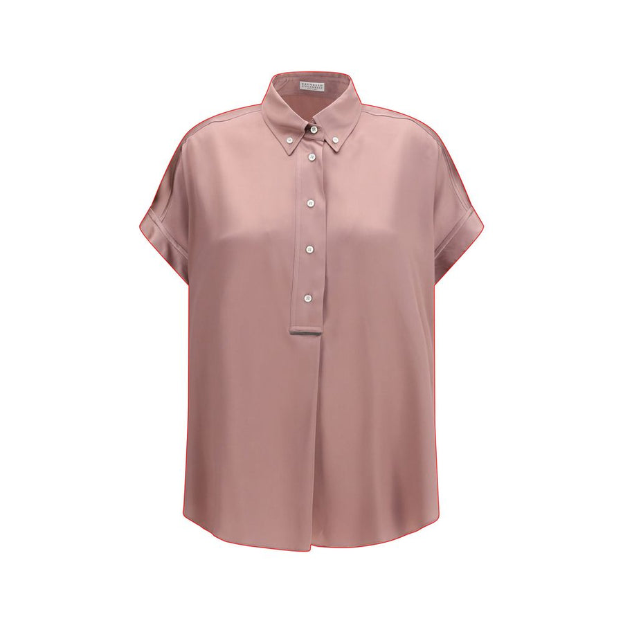 Brunello Cucinelli 96% Silk shirt in pink