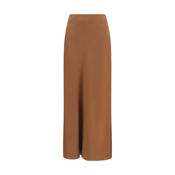 Brunello Cucinelli 61% Acetate 39% Viscose skirt in brown