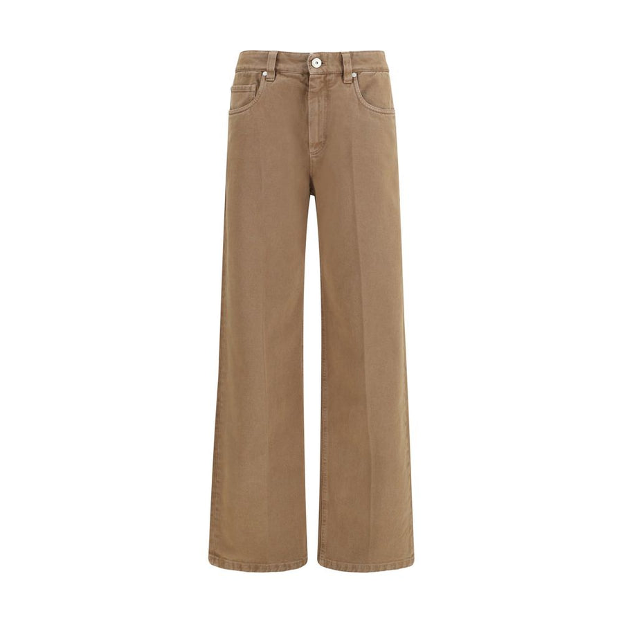 Brunello Cucinelli 100% Cotton jeans in brown