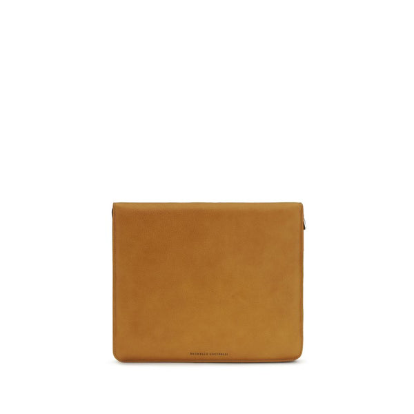 Brunello Cucinelli 100% Calf Leather Bos Taurus wallet in brown