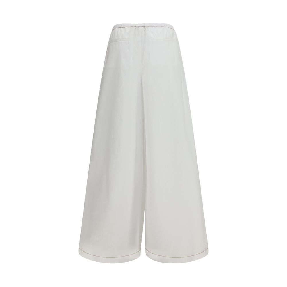 Marni 100% Cotton trousers in white — view 2