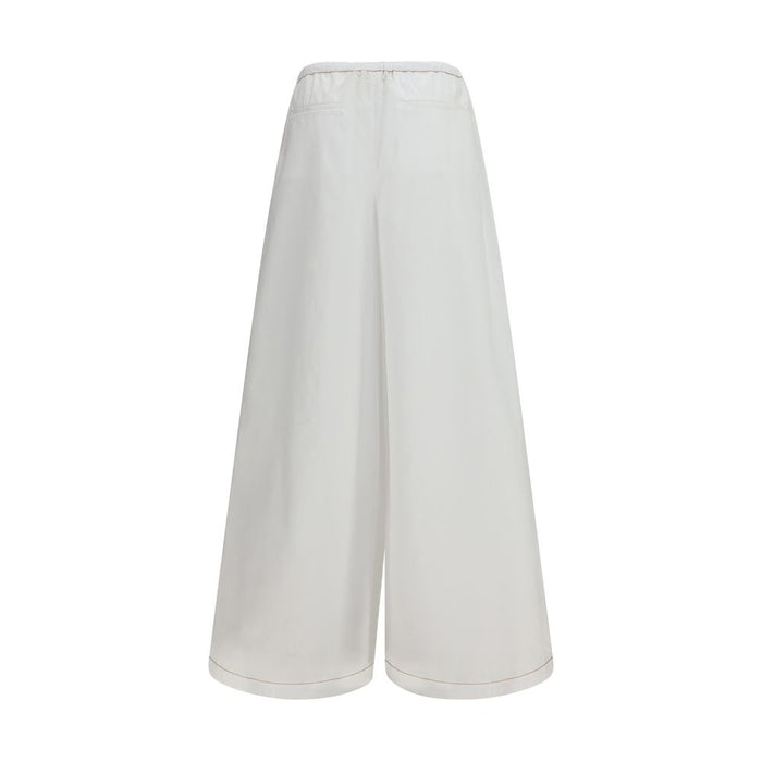 Marni 100% Cotton trousers in white — view 2