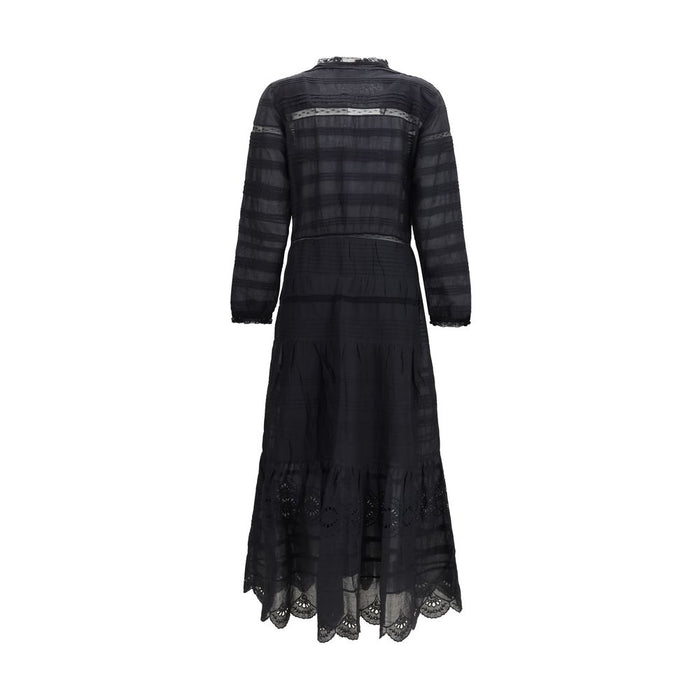 Marant Etoile 100% Cotton dress in black — view 2
