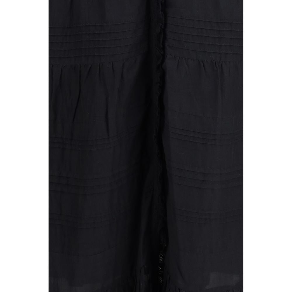 Marant Etoile 100% Cotton dress in black — view 3