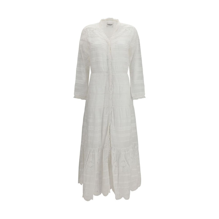 Marant Etoile 100% Cotton shirt dress in white