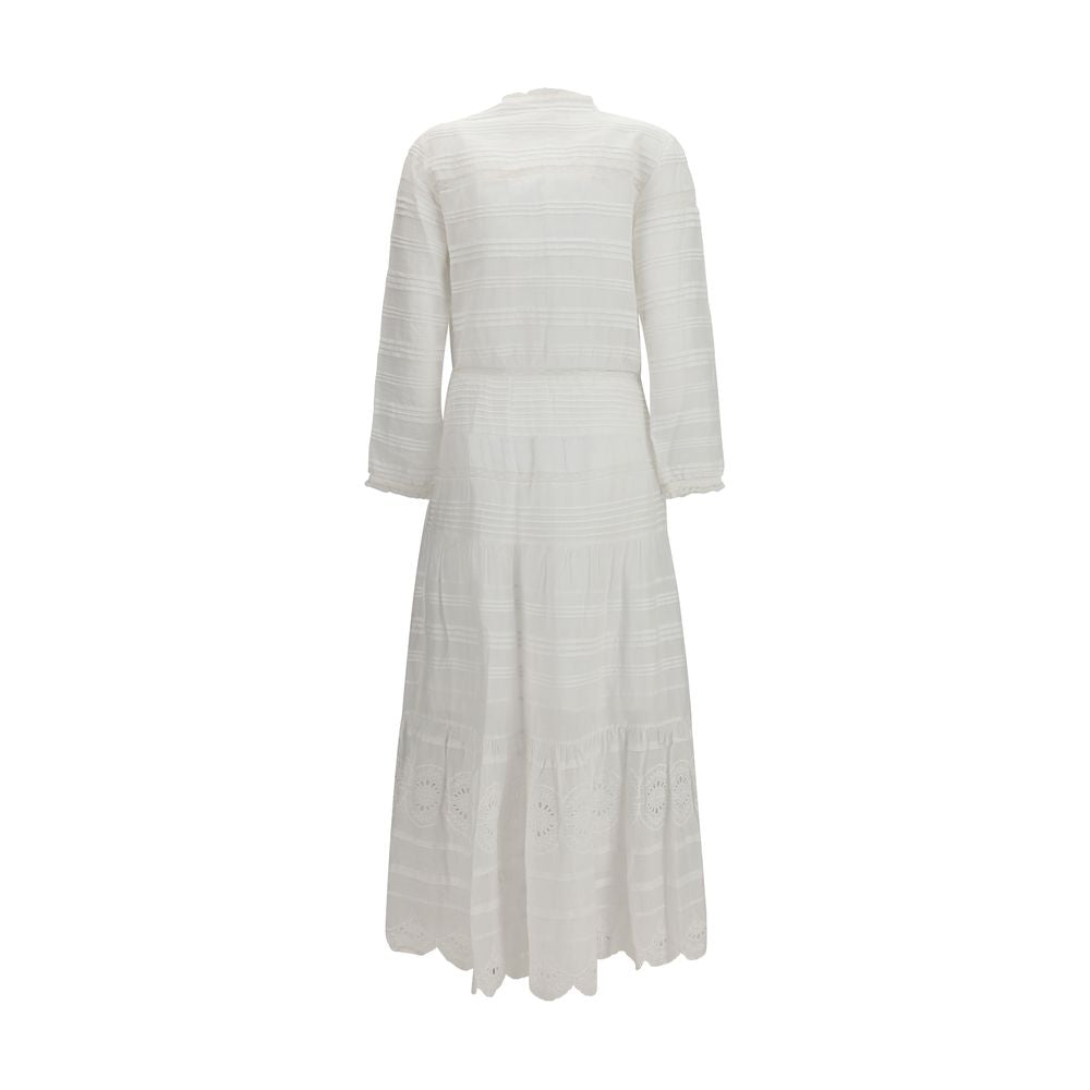 Marant Etoile 100% Cotton shirt dress in white — view 2