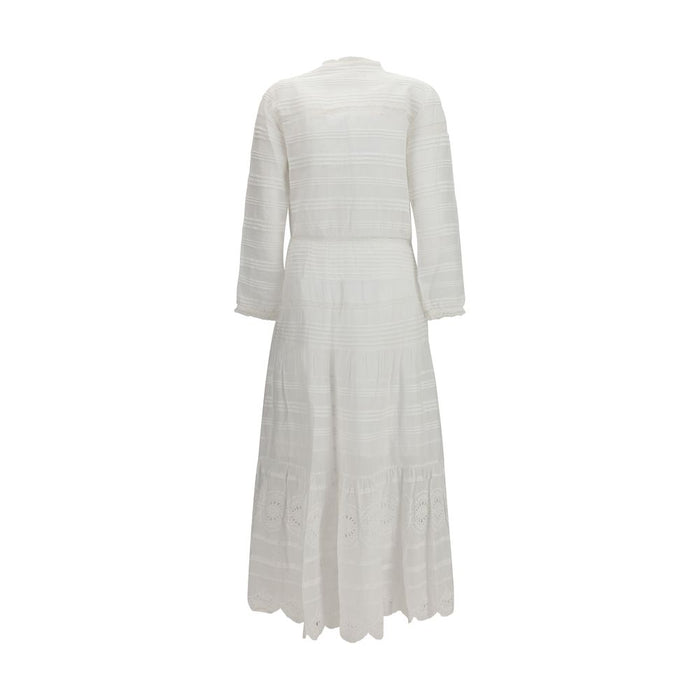 Marant Etoile 100% Cotton shirt dress in white — view 2